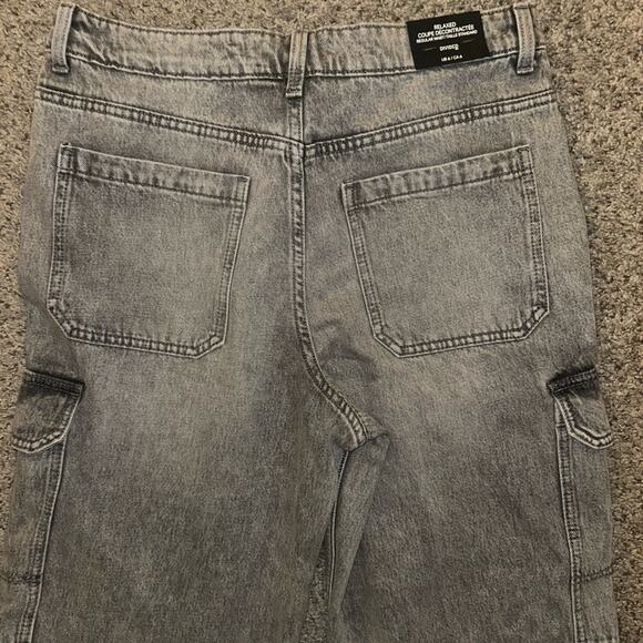 H&M Gray Cargo Jeans size 6 nwt - Picture 6 of 8